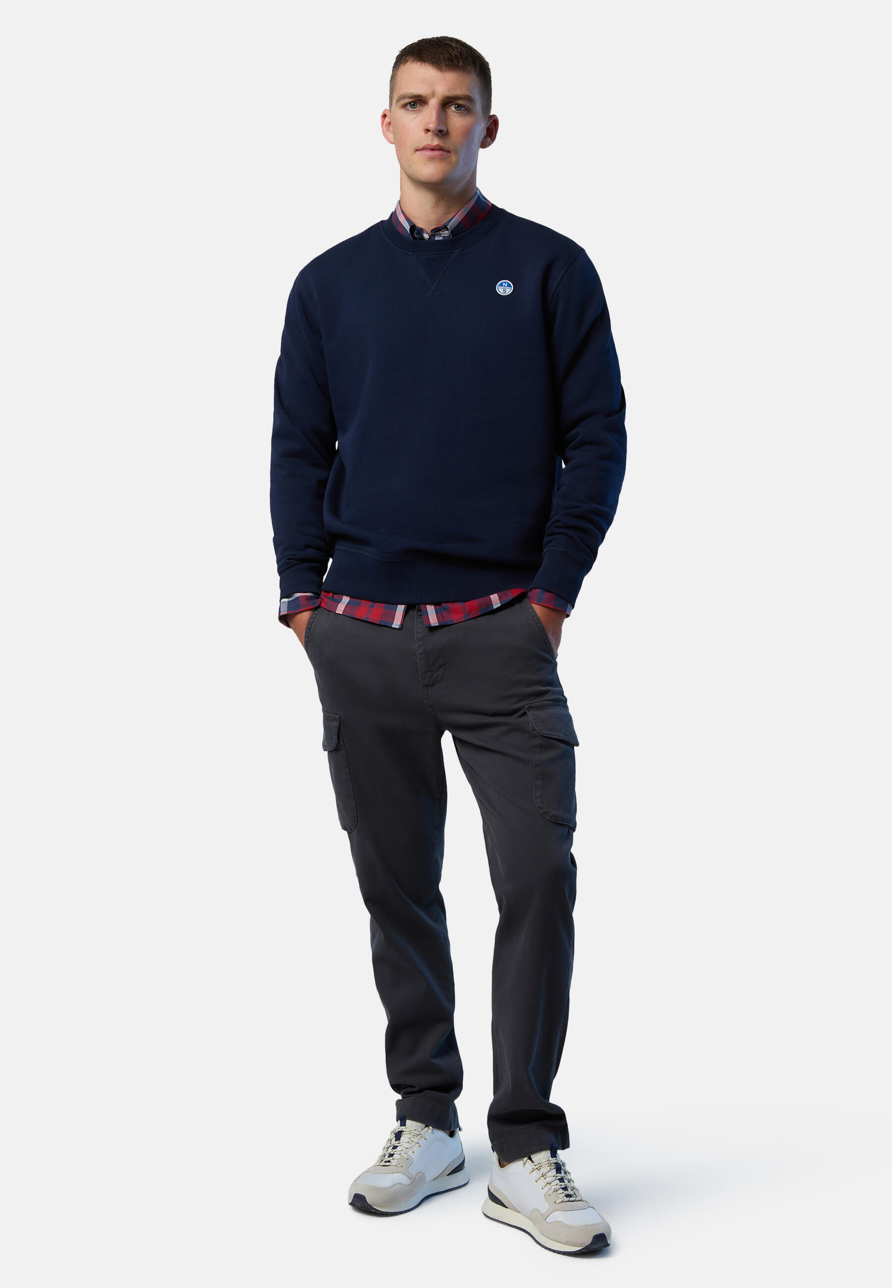Felpa con patch logo da uomo 5/7