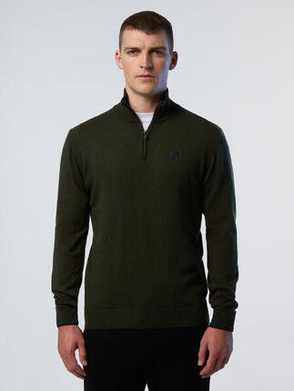 Jersey con media cremallera para hombre