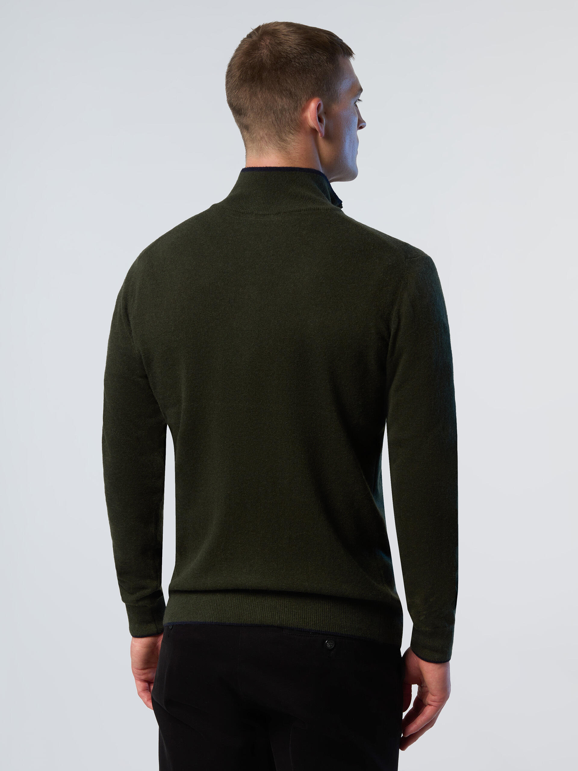 Pull zippé en cachemire homme 2/3