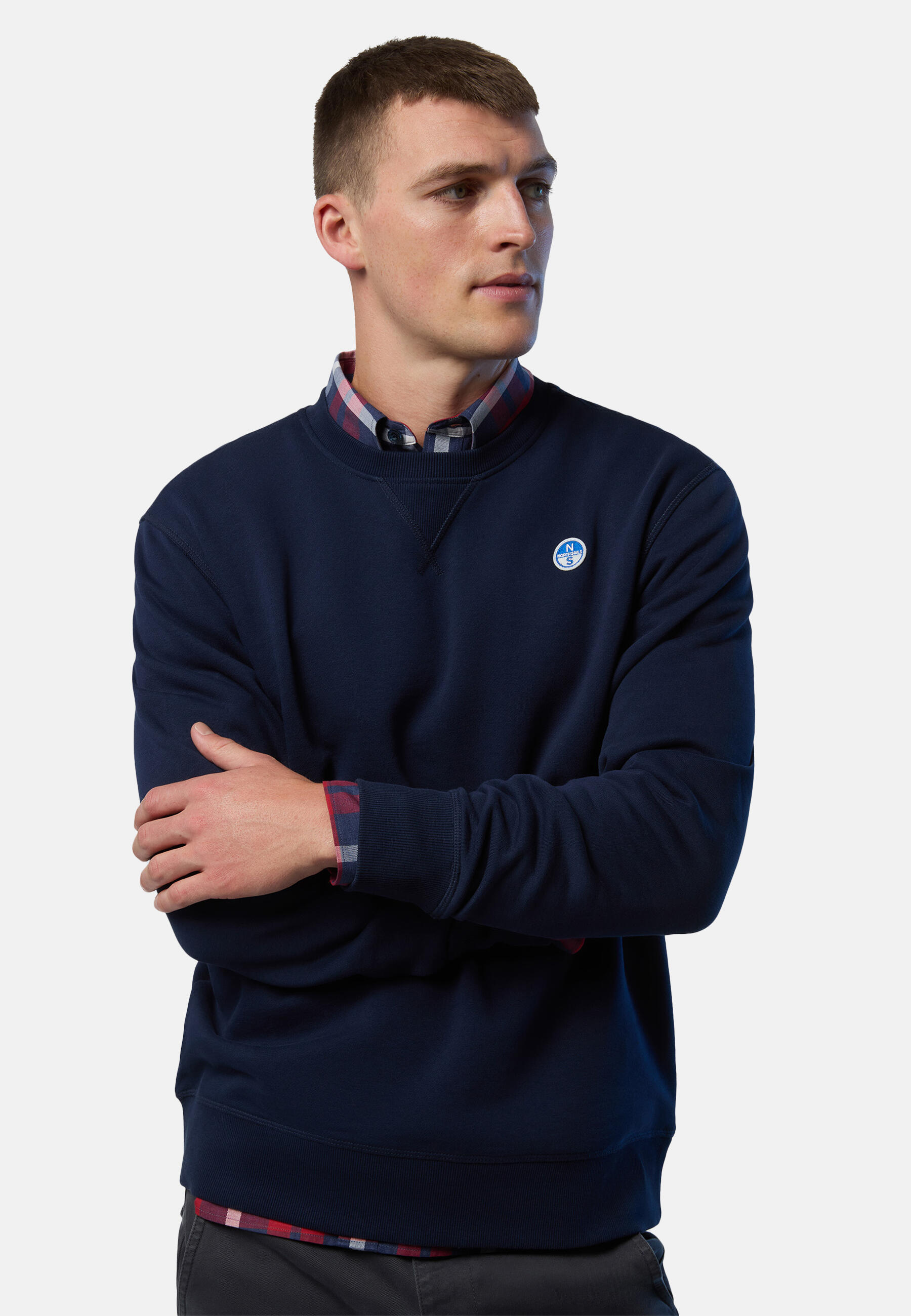 Felpa con patch logo da uomo 4/7