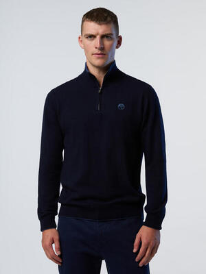 Jersey con media cremallera para hombre