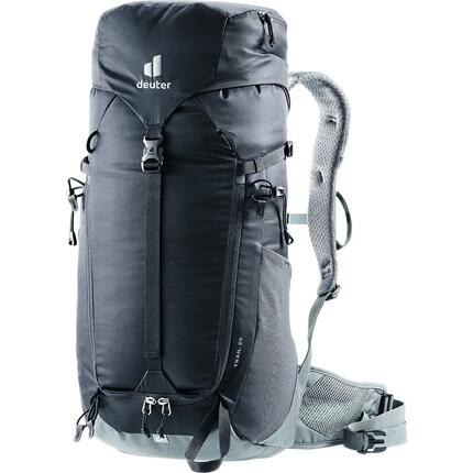 Sac à dos Deuter Trail 24L Noir/Shale – 3L poche, airstripes ventilé