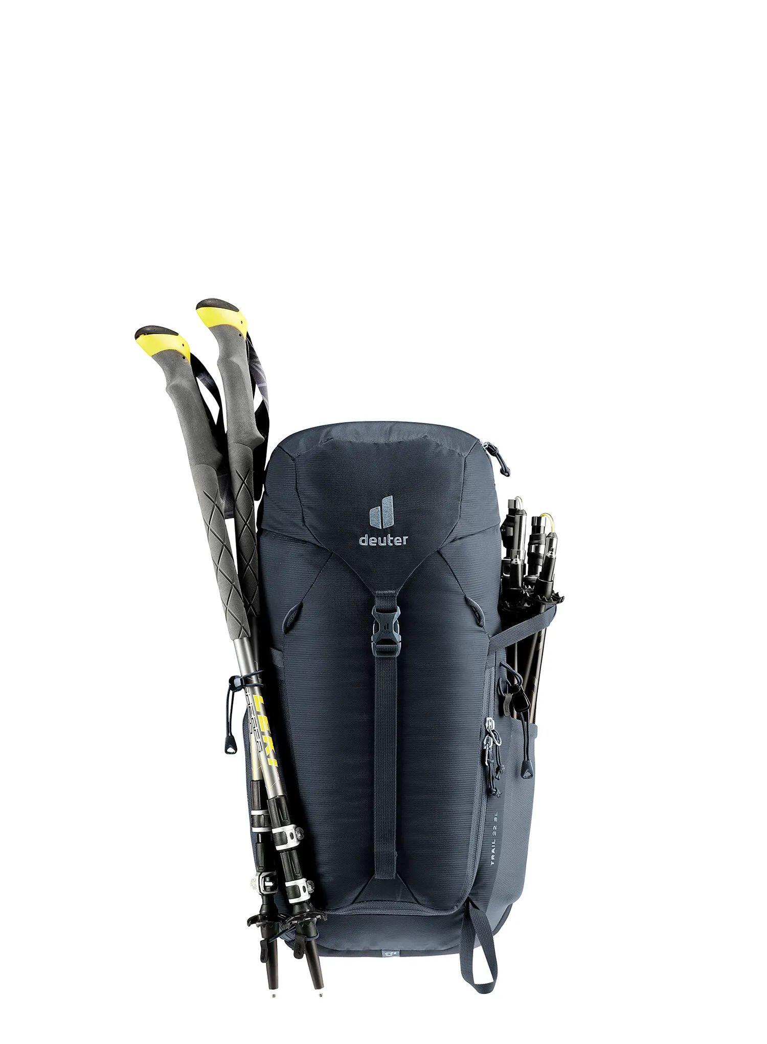 Zaino Deuter Trail 22 SL 22L Donna, Nero, Airstripes, Schienale corto 7/7