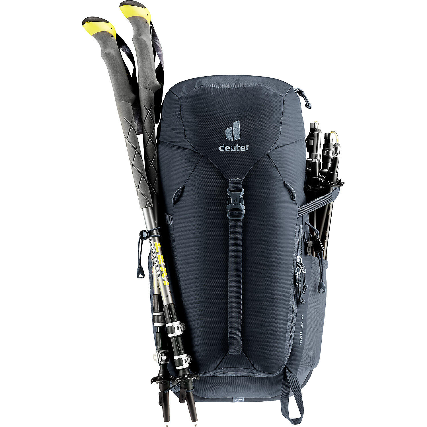 Zaino Deuter Trail 22 SL 22L Donna, Nero, Airstripes, Schienale corto 3/7