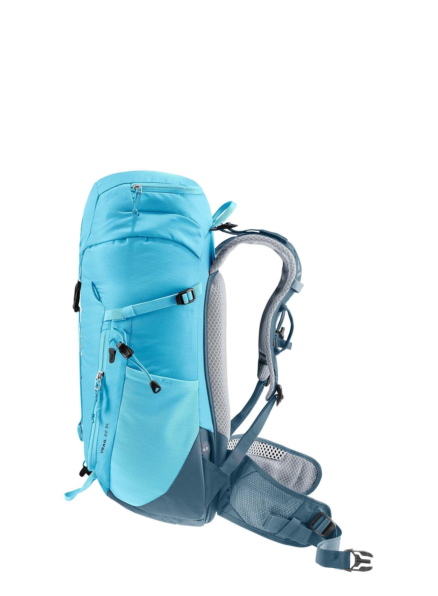 Zaino Deuter Trail 22 SL 22L, Lagoon Atlantic, Airstripes ventilato 6/7