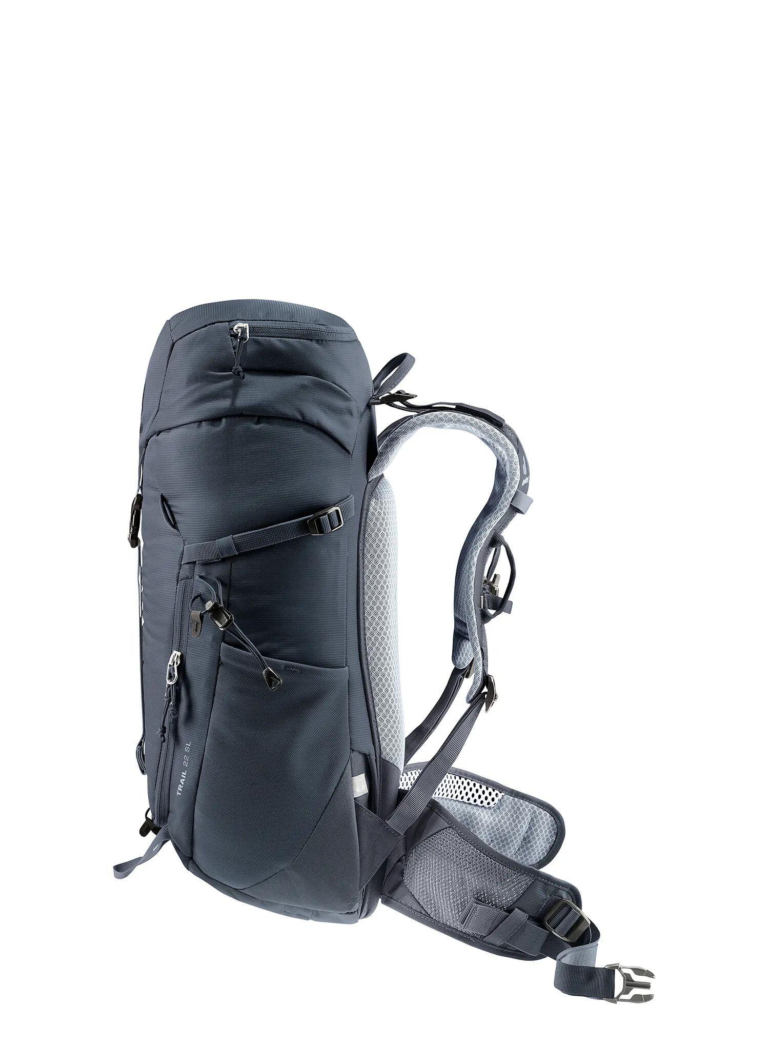 Zaino Deuter Trail 22 SL 22L Donna, Nero, Airstripes, Schienale corto 6/7