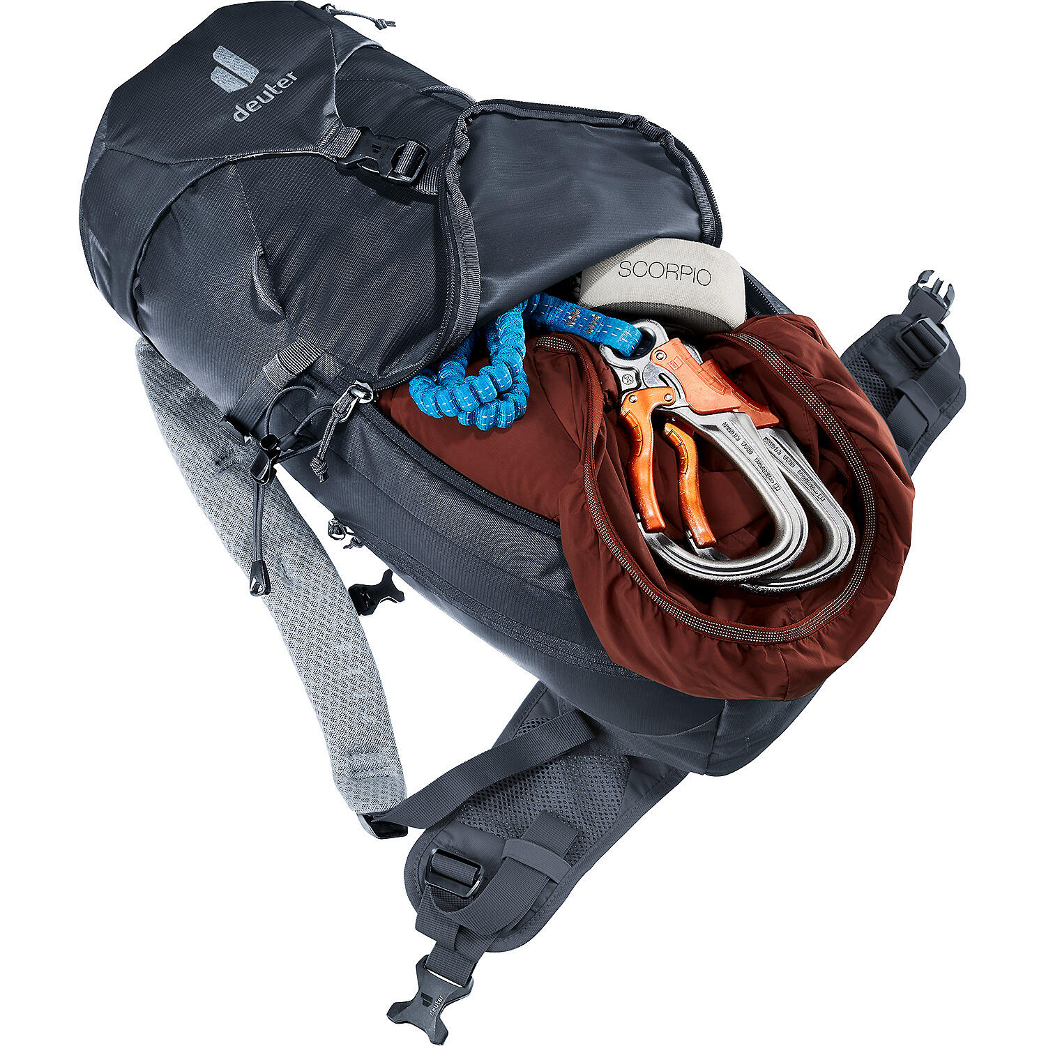 Mochila Deuter Trail 16 SL mujer 16 L negra Airstripes armazón Delrin® en U 4/7