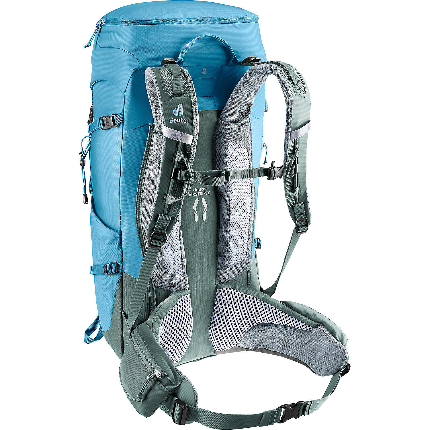Sac randonnée Deuter Trail Pro 36 Wire Ivy 36 L Airstripes ventilé cadre acier 2/7