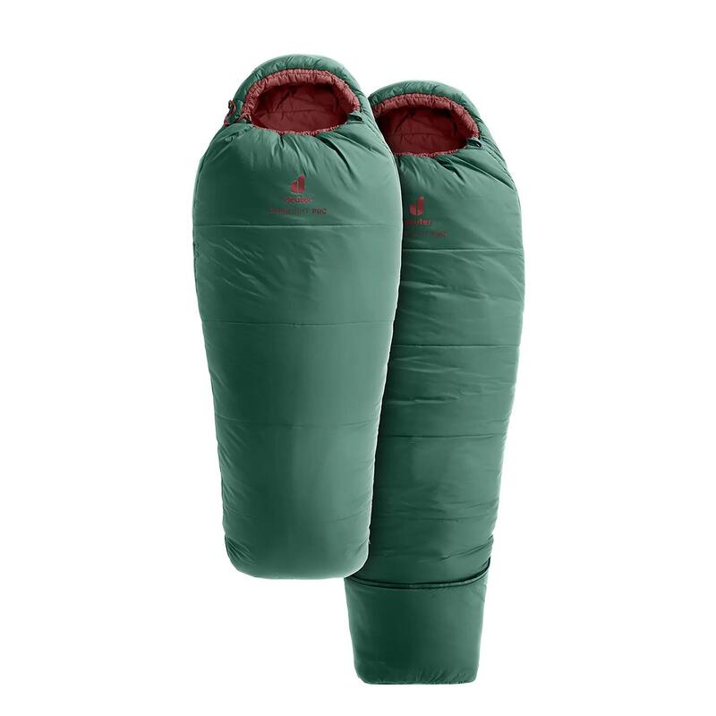 Śpiwór dziecięcy Deuter Stralight Pro (130–170 cm) - seagreen/redwood