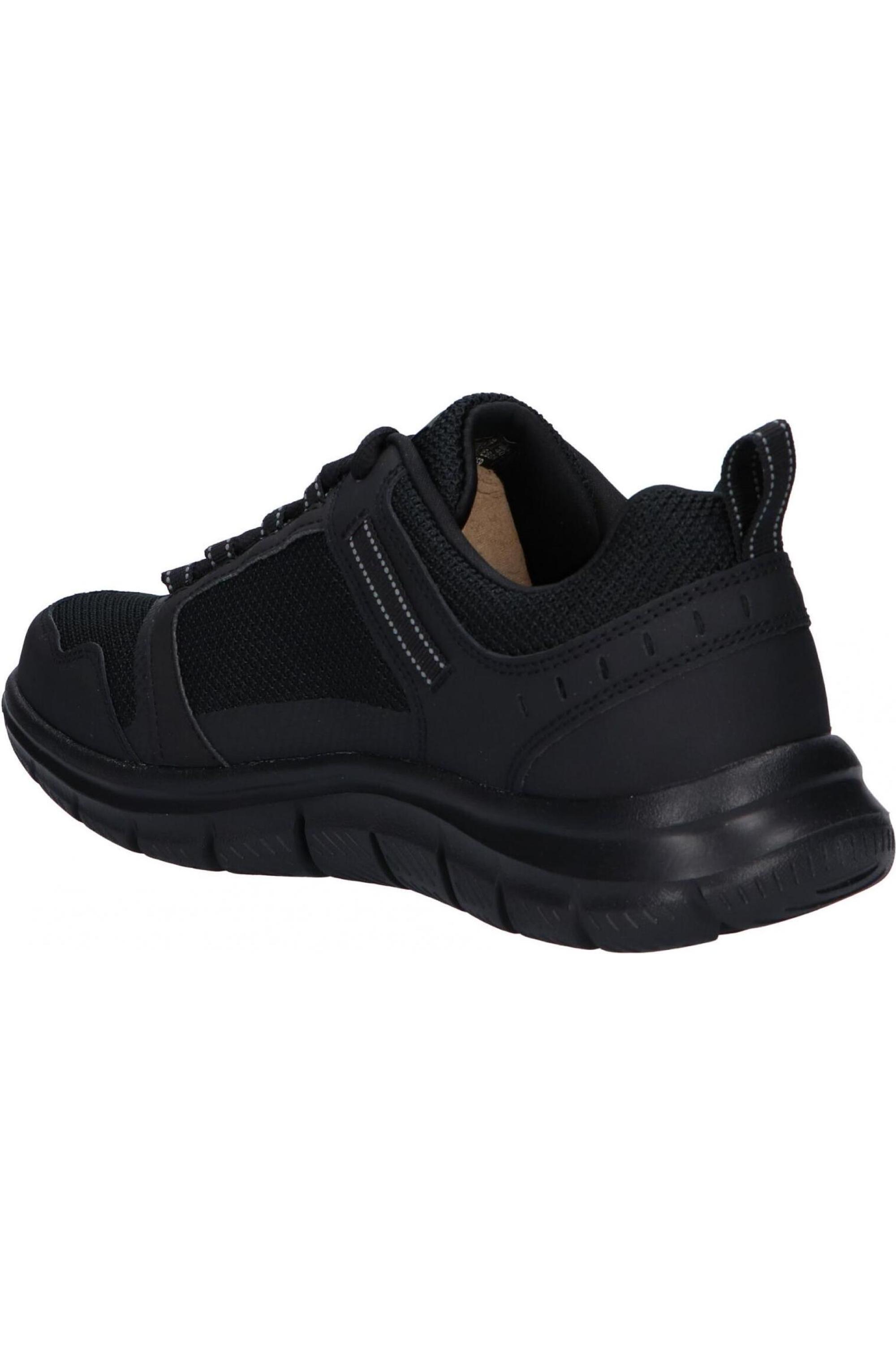 Skechers Track Knockhill Leather Men's Black Trainers