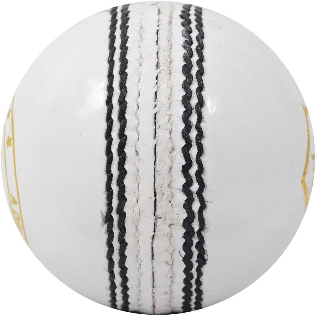 DSC Pace 20 Cricketball aus Leder | Farbe: Weiß | Größe: Standard 3/4