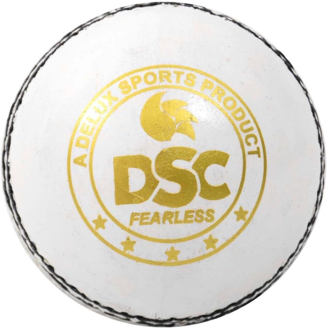 DSC Pace 20 Cricketball aus Leder | Farbe: Weiß | Größe: Standard 4/4