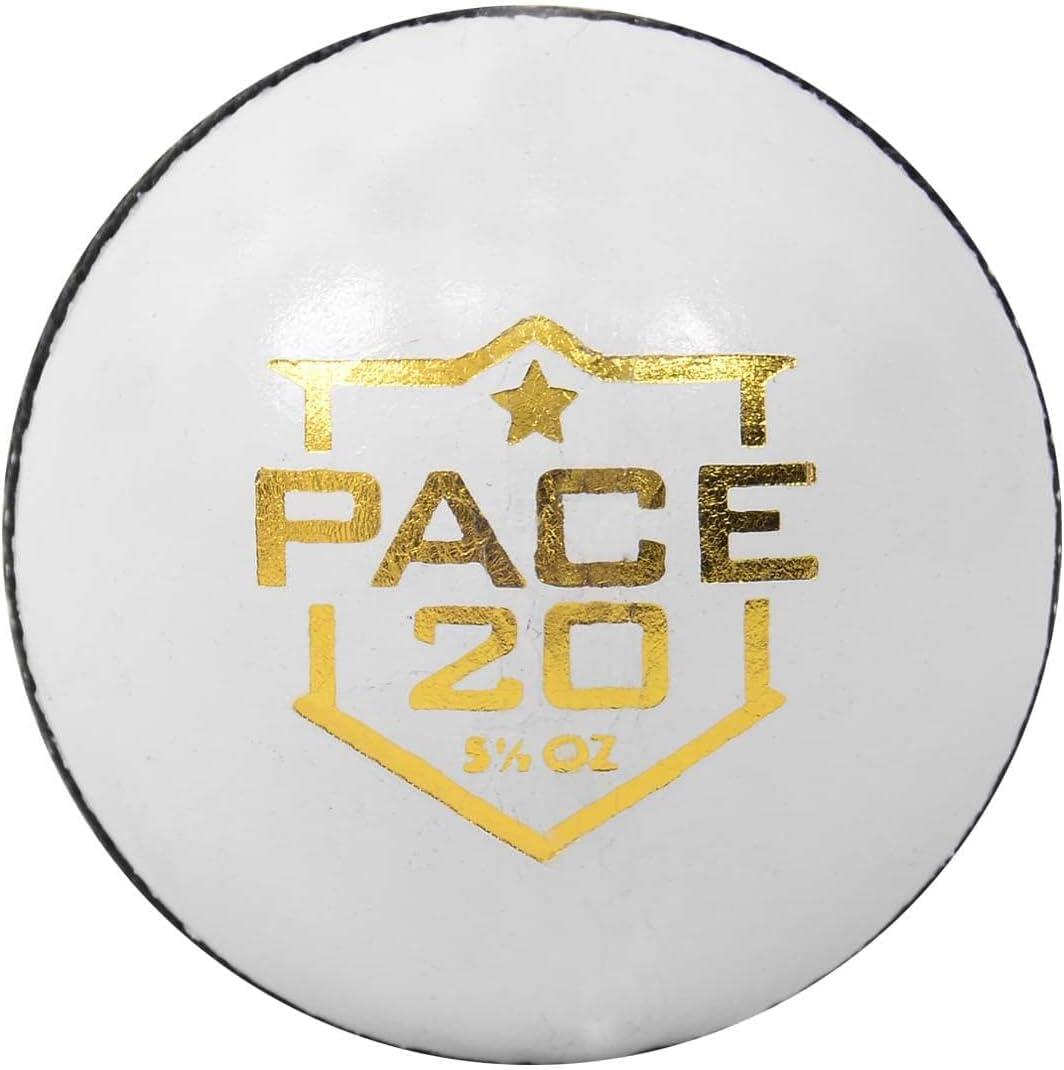 DSC DSC Pace 20 Cricketball aus Leder | Farbe: Weiß | Größe: Standard