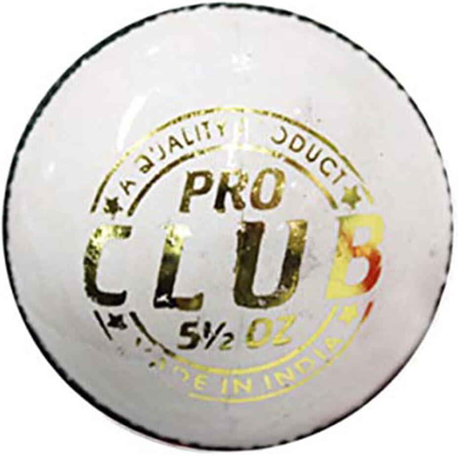 DSC Pro Club Cricketball | Farbe: Weiß | Größe: Standard | Für Herren und Jungen 2/5