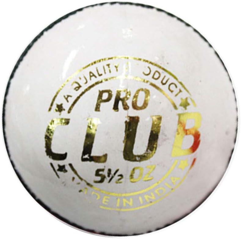 DSC DSC Pro Club Cricketball | Farbe: Weiß | Größe: Standard | Für Herren und Jungen