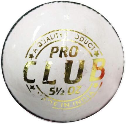 DSC Pro Club Cricketball | Farbe: Weiß | Größe: Standard | Für Herren und Jungen