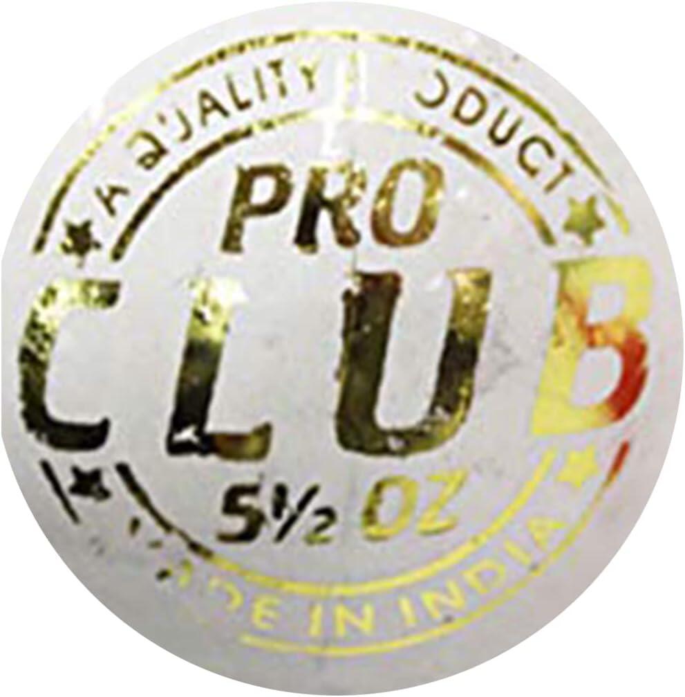 DSC Pro Club Cricketball | Farbe: Weiß | Größe: Standard | Für Herren und Jungen 5/5
