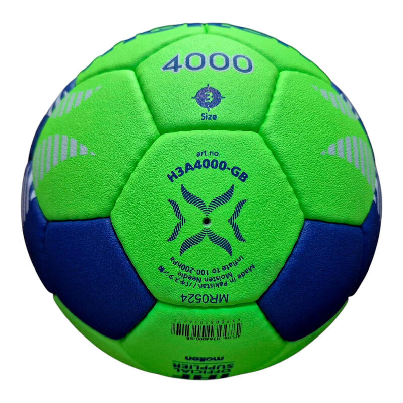 Minge handbal Molten H3A4000 pentru competitii, aprobata IHF, marime 3