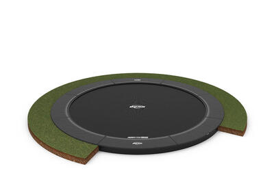 Berg elite flatground trampoline rond antraciet 330 cm