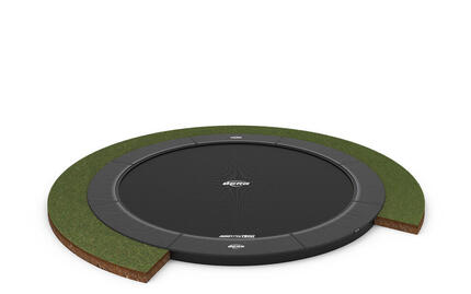 Trampoline BERG Elite FlatGround Ronde Gr. anthr. 330