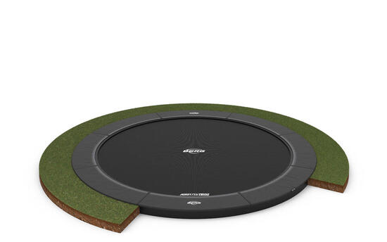Trampoline BERG Elite FlatGround Ronde Gr. anthr. 330