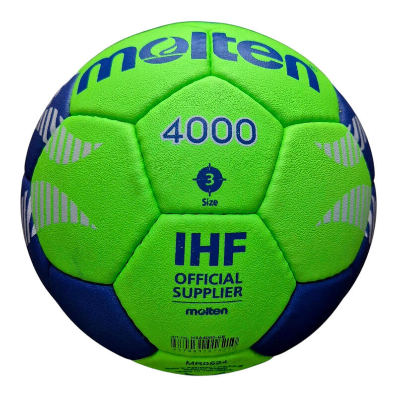 Minge handbal Molten H3A4000 pentru competitii, aprobata IHF, marime 3