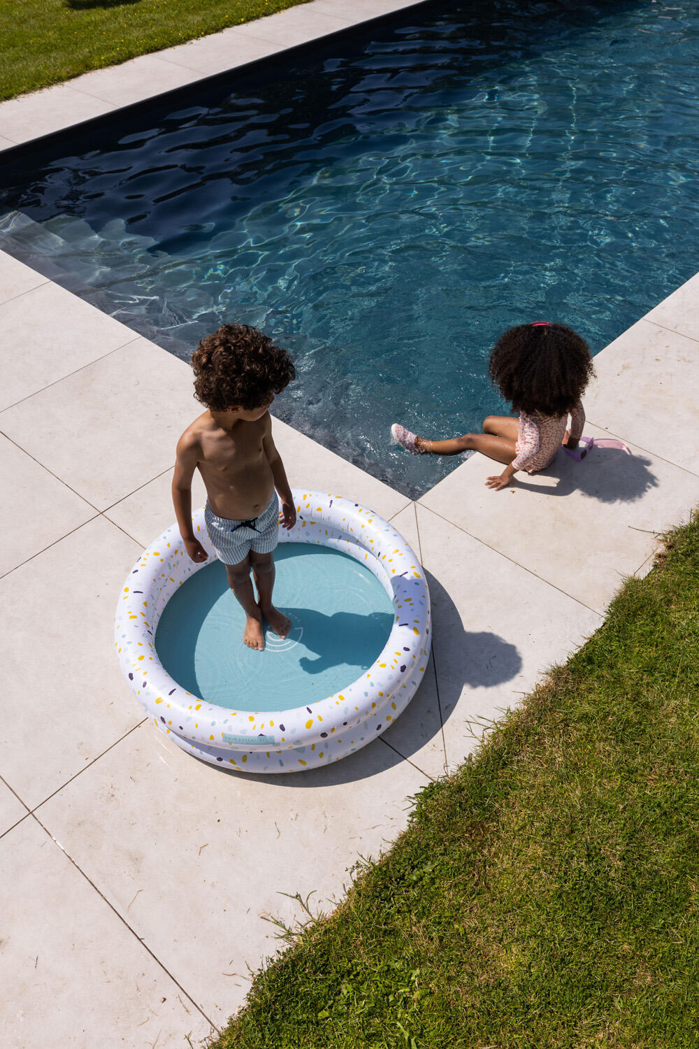 Piscina para niños - Blanco - Terrazzo Dream - Ø 100 cm 3/7