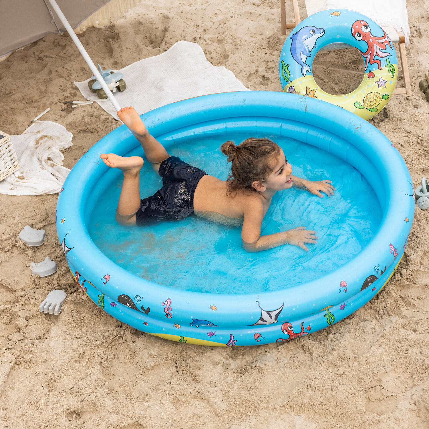 Piscine Set - Multicolor - Mini Marine - Ø 120 cm 3/4