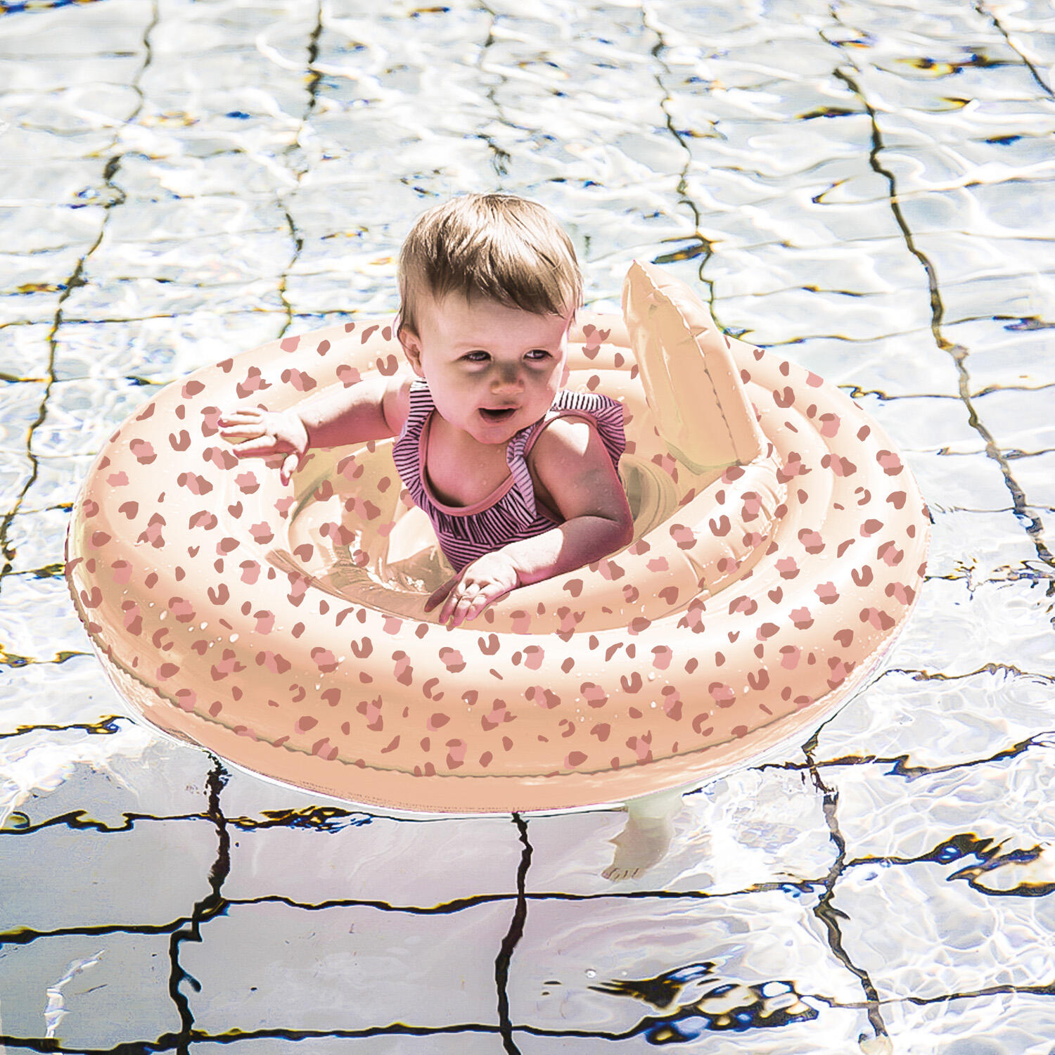 Swim Essentials | Oudroze Panterprint Baby Float 0-1 jaar 3/4