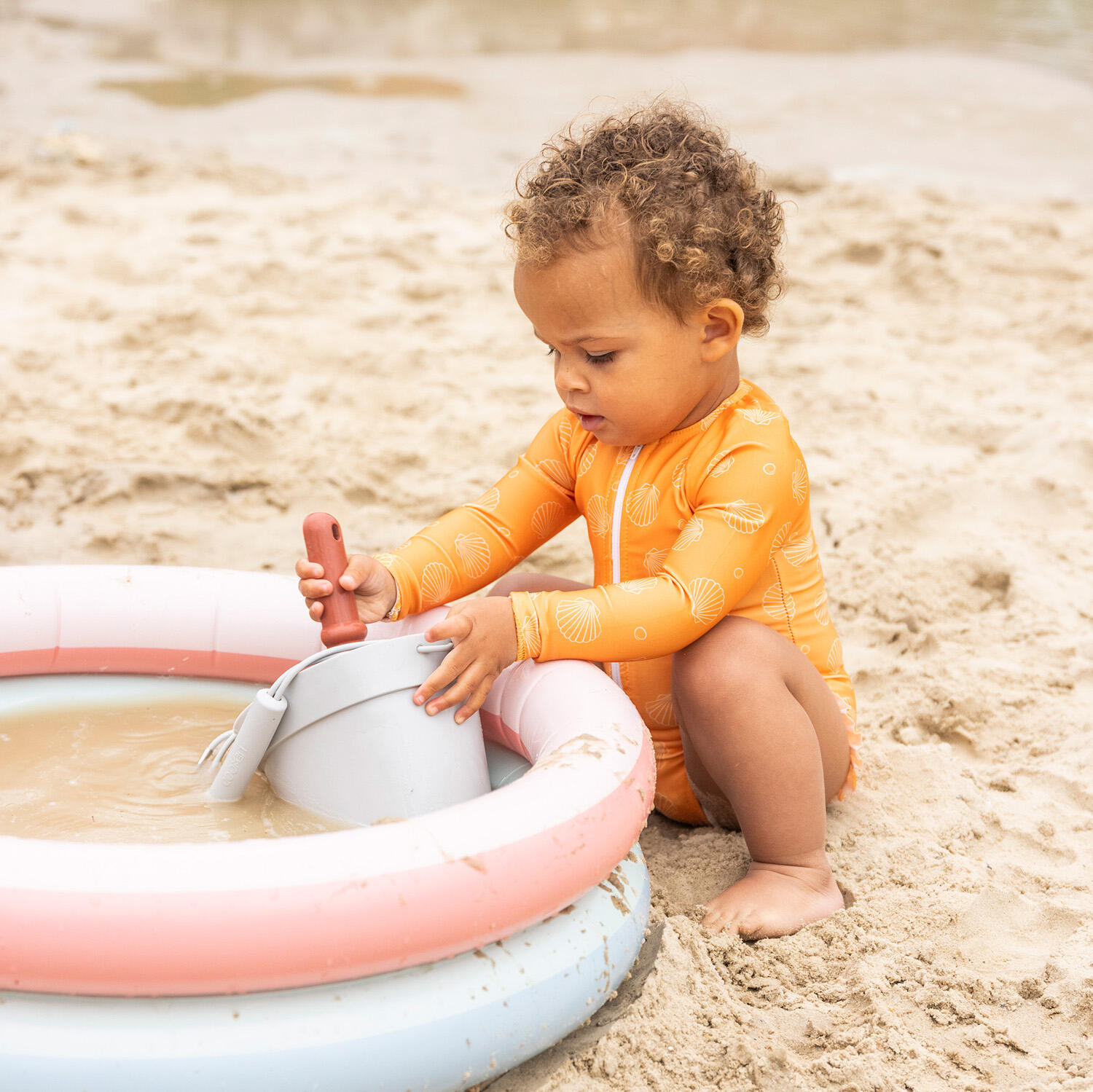 Piscine bébé Swim Essentials Rainbow 15L 2 chambres 3/4
