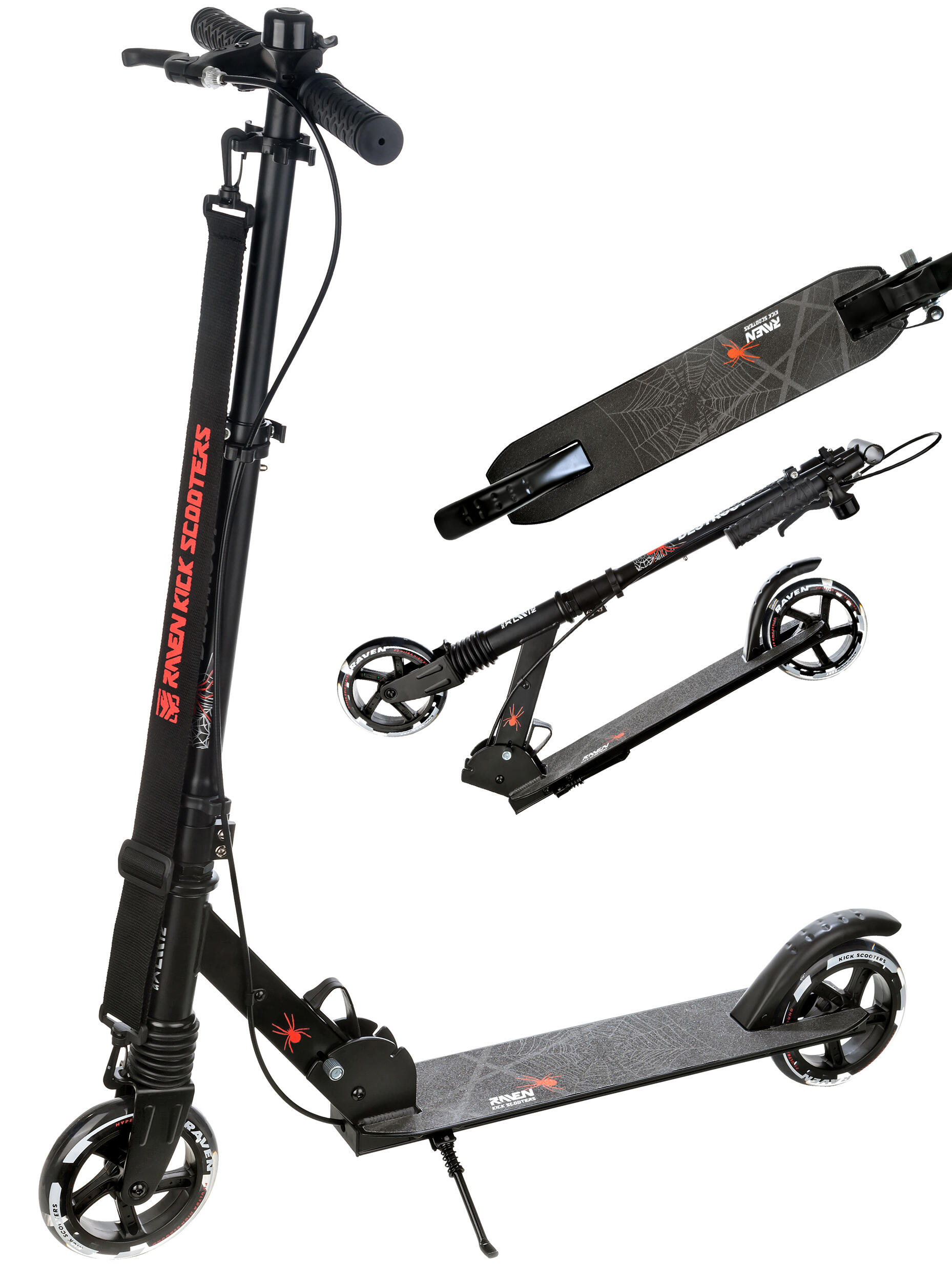 RAVEN Raven Destruct 145mm scooter absorção de choque travão rodas iluminadas