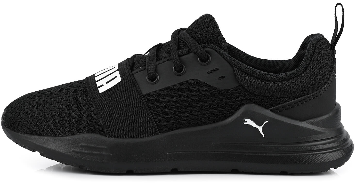Dziecięce buty sportowe sneakersy lekkie czarne PUMA WIRED RUN PS 2/7