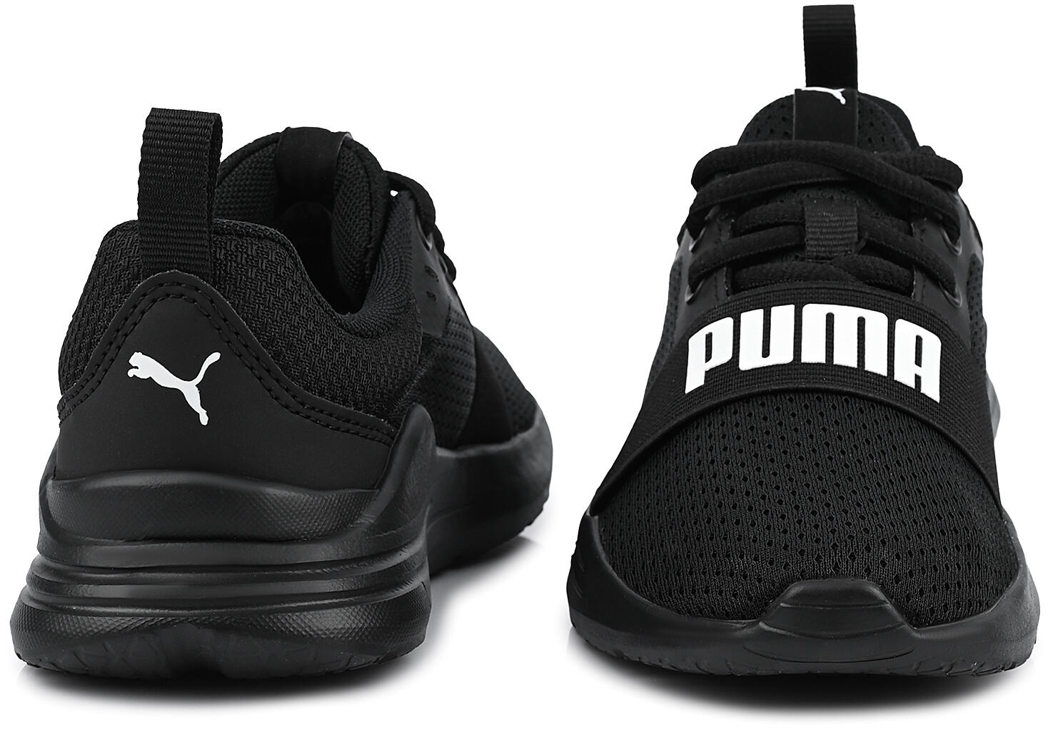 Dziecięce buty sportowe sneakersy lekkie czarne PUMA WIRED RUN PS 5/7