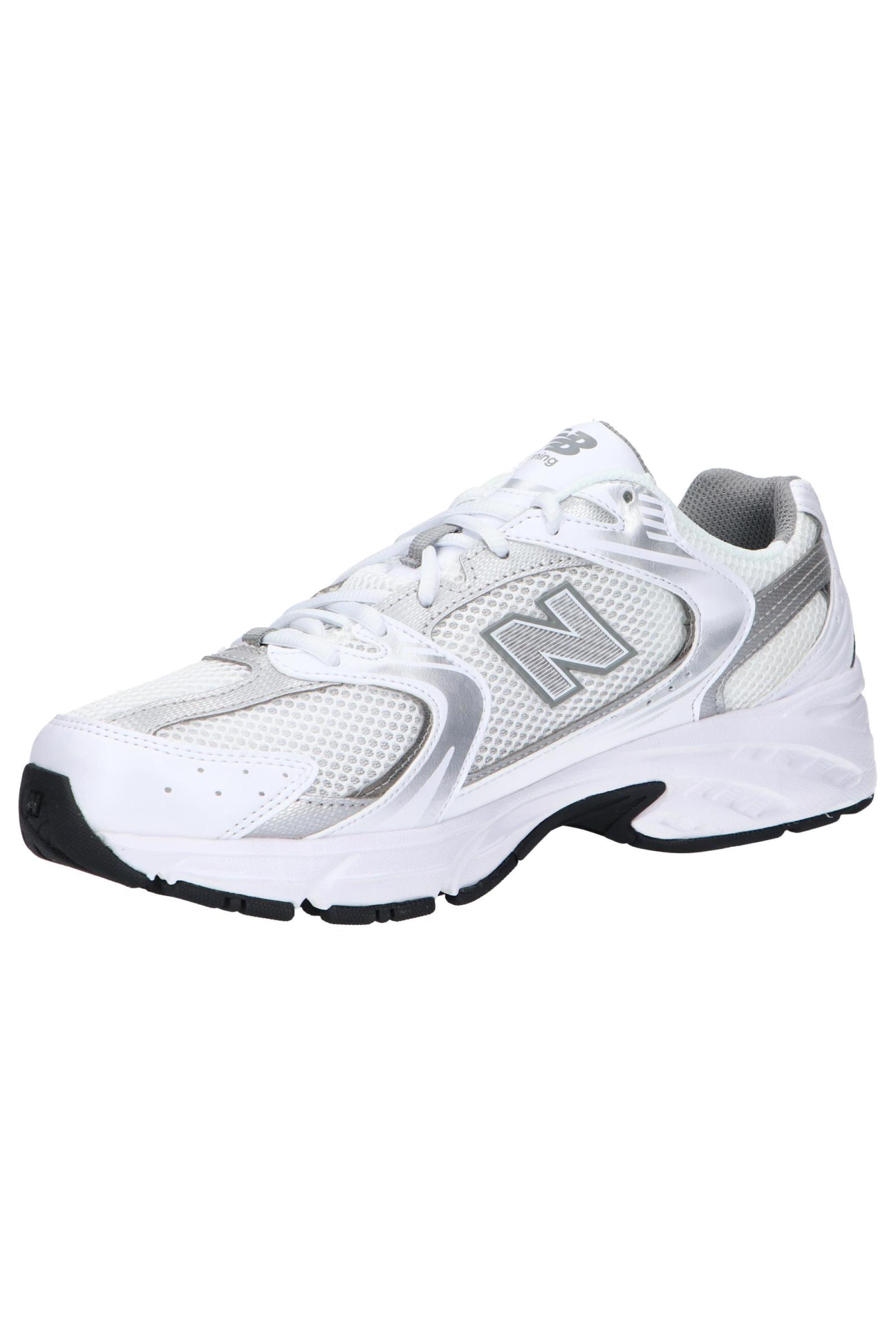 New Balance 530 White Silver Metallic 3/5