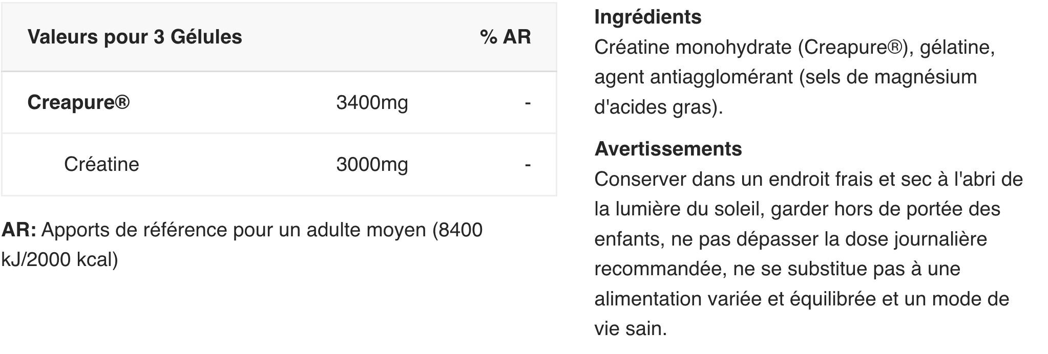 Creatines - My Creatine (150 Gélules) 2/2
