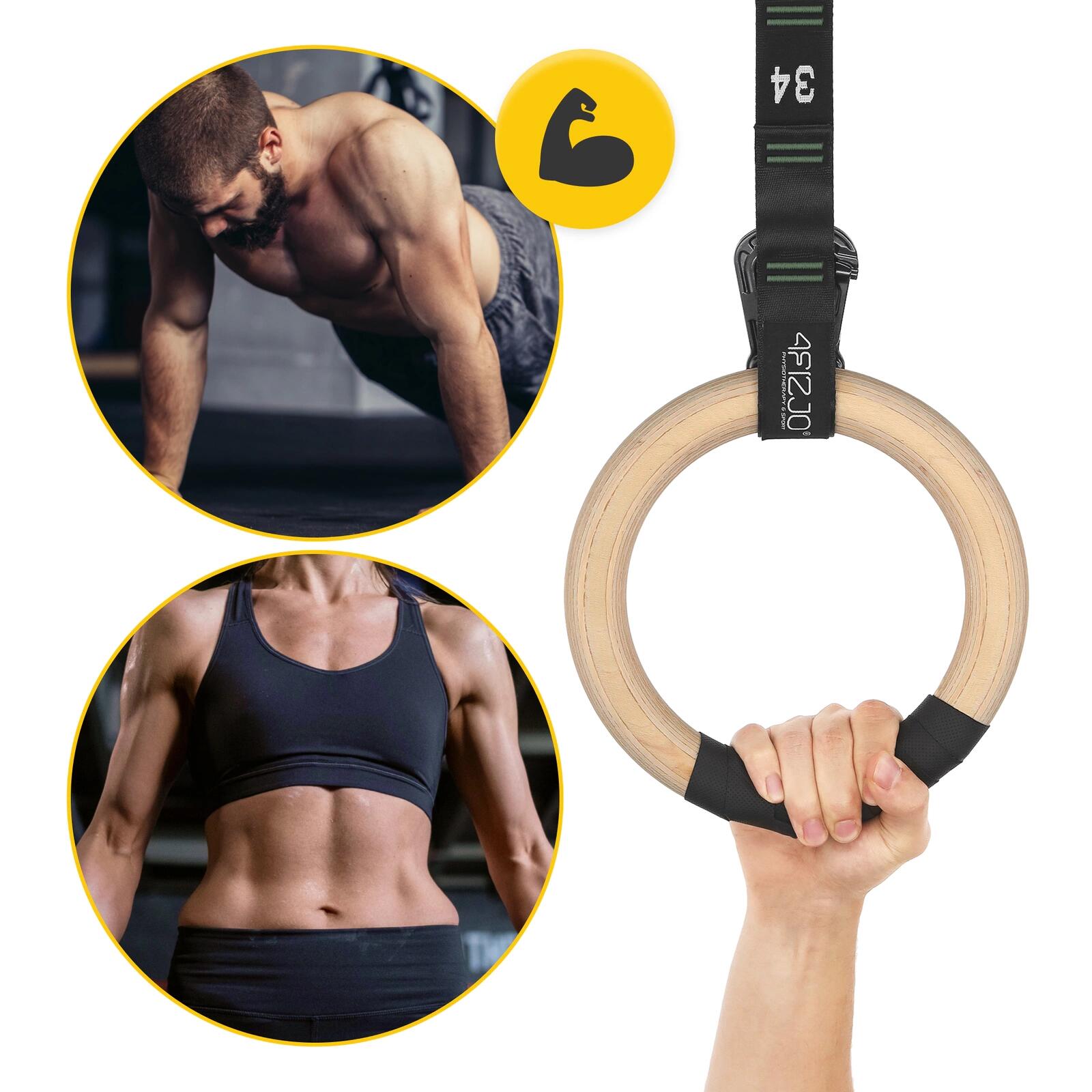 ABS Turnringe nummeriert Gymnastikringe Calisthenics Krafttraining 4FIZJO 2/7