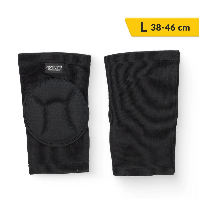 Protectoare pentru genunchi 4FIZJO negre 2 buc.