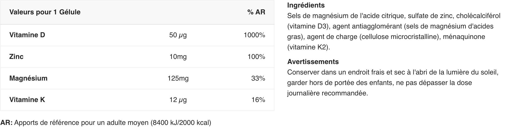 Vitamines/Minéraux - My D3-K2-Mg - 60 Gélules 2/2