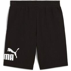 Shorts Puma Ess Big No. 1 Logo Shorts 10, Noir, Unisexe