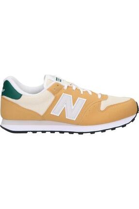 Zapatillas Casual Urbanas Hombre New Balance 500 Beige Camel Amarillo