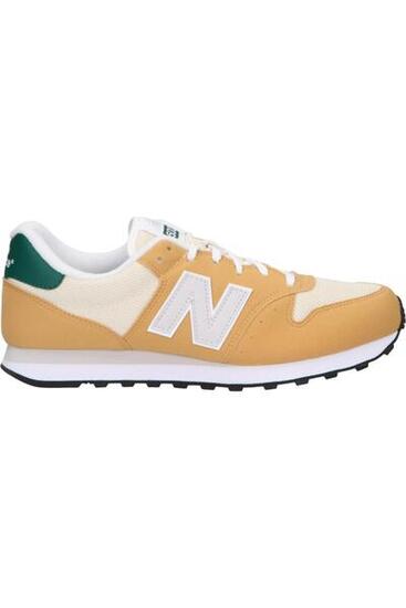 Zapatillas Casual Urbanas Hombre New Balance 500 Beige Camel Amarillo