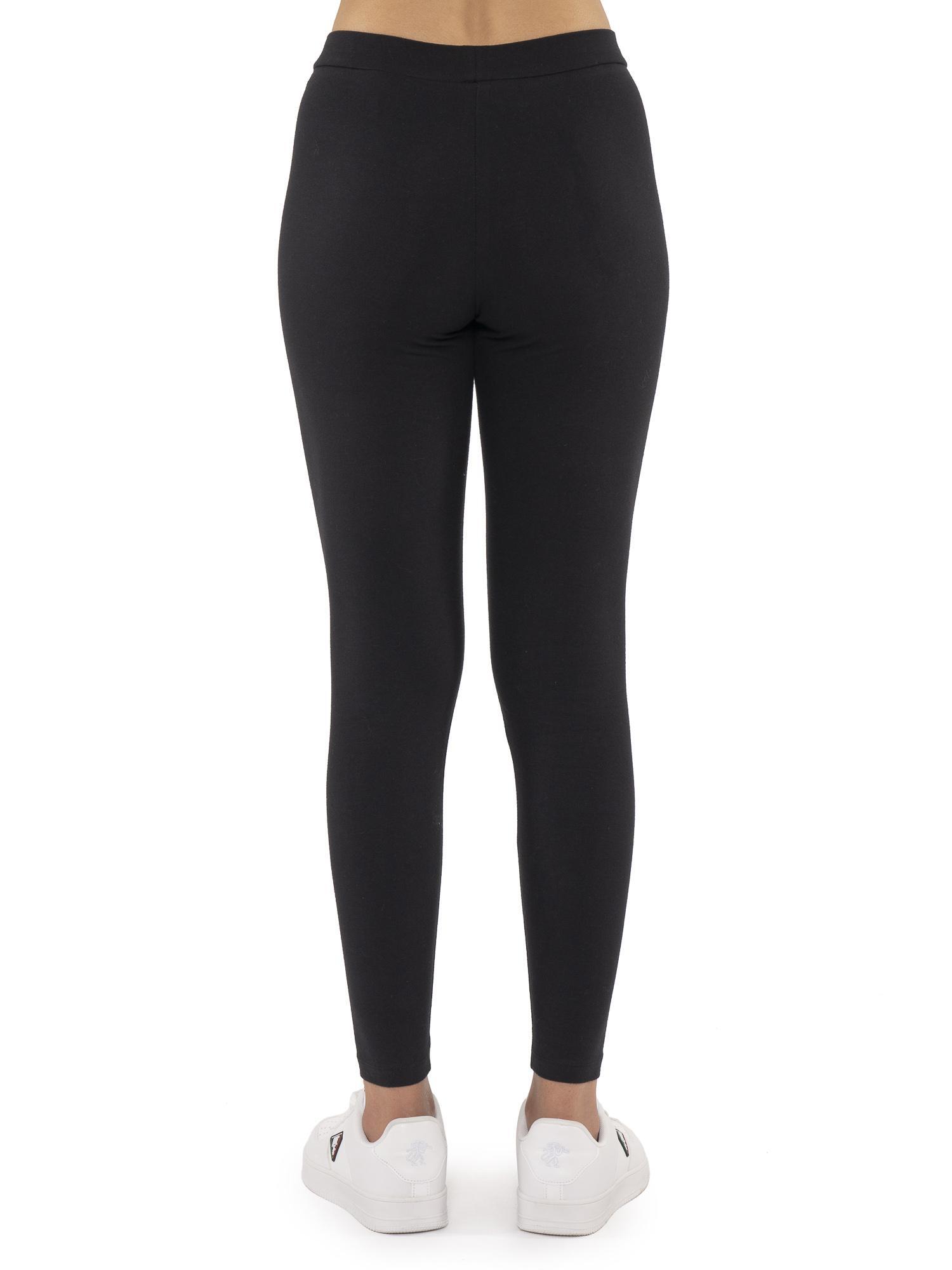 Leggings de mujer de algodón elástico, pequeño logo Leone 1947 Never Without 4/5