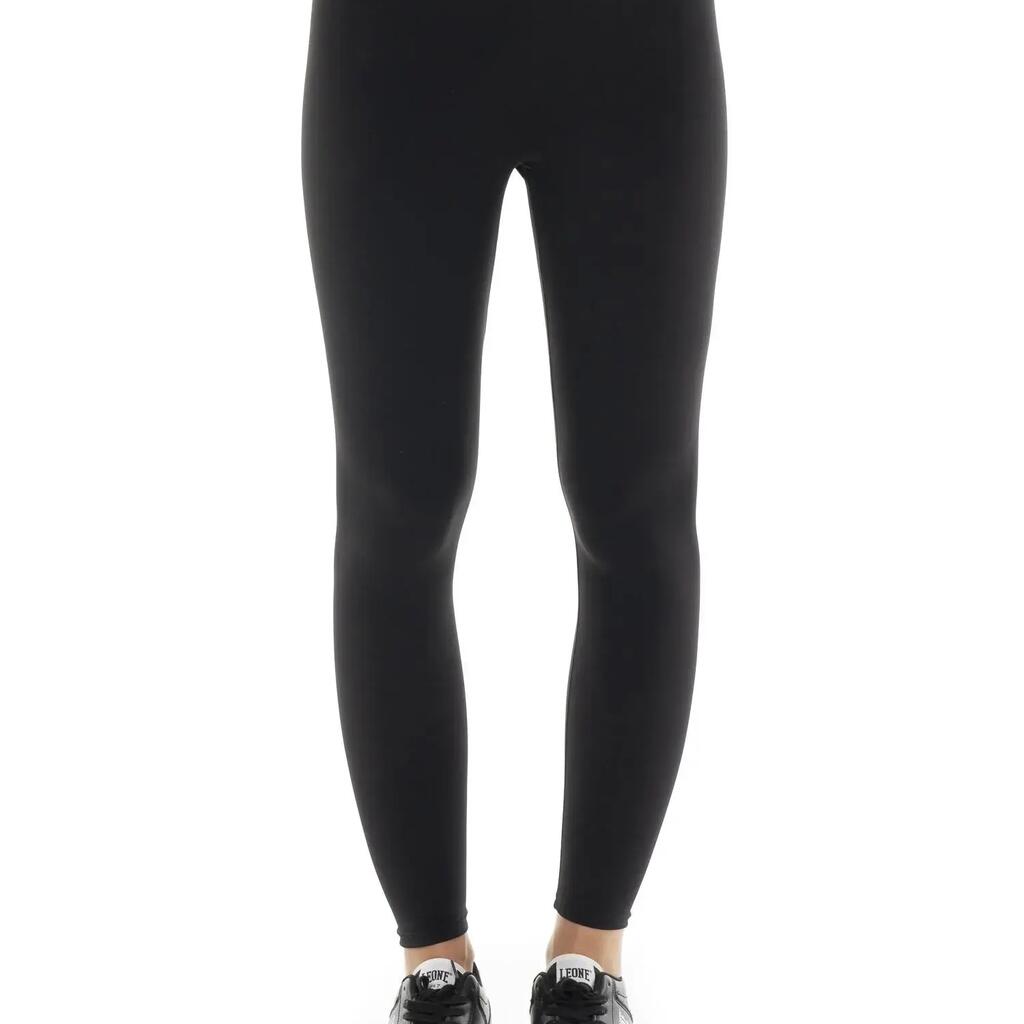 Leone 1947 Gold Studs Women's Stretch Nylon Leggings with Gold Logo