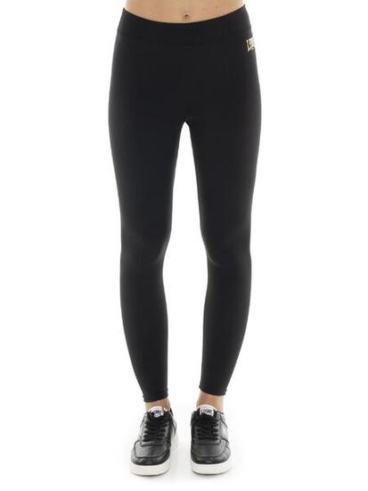 Legginsy damskie Leone 1947 Gold Studs z elastycznego nylonu ze złotym logo