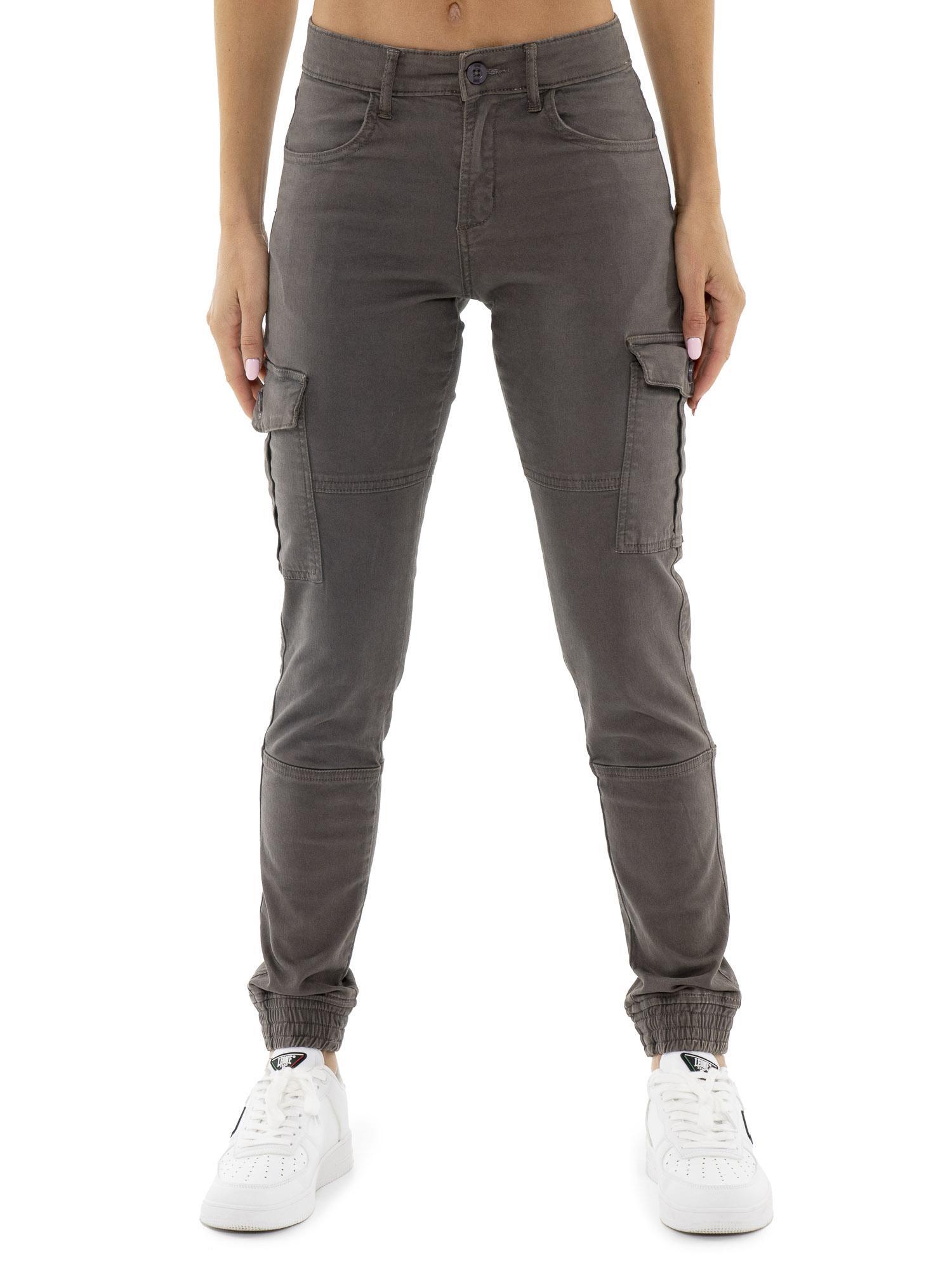 LEONE 1947 APPAREL Cargobroek voor dames "Black Ring".