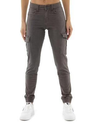 Damen-Cargohose Black Ring