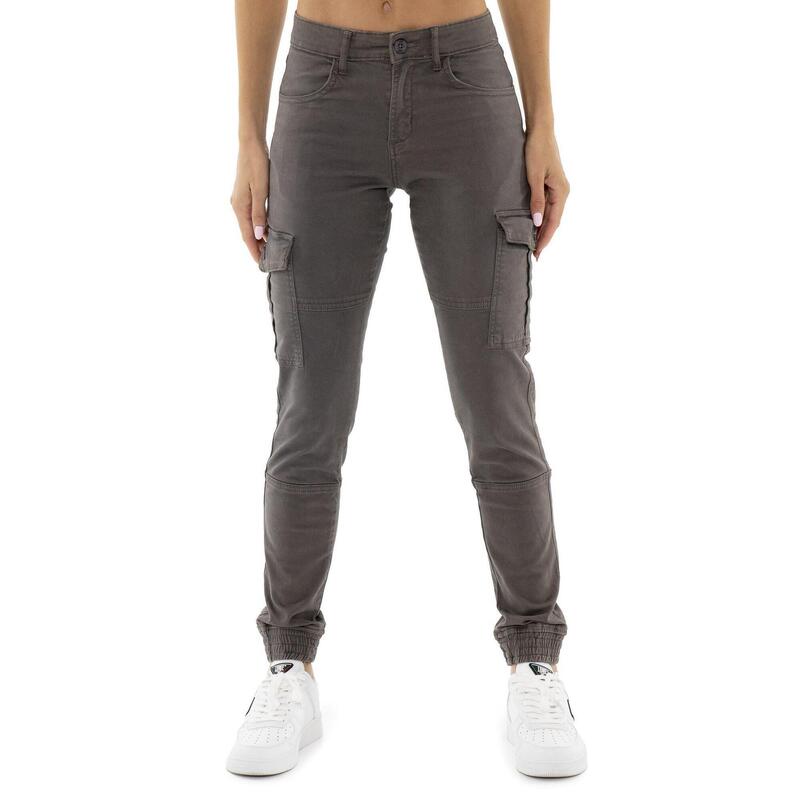 Pantalon cargo femme "Black Ring"
