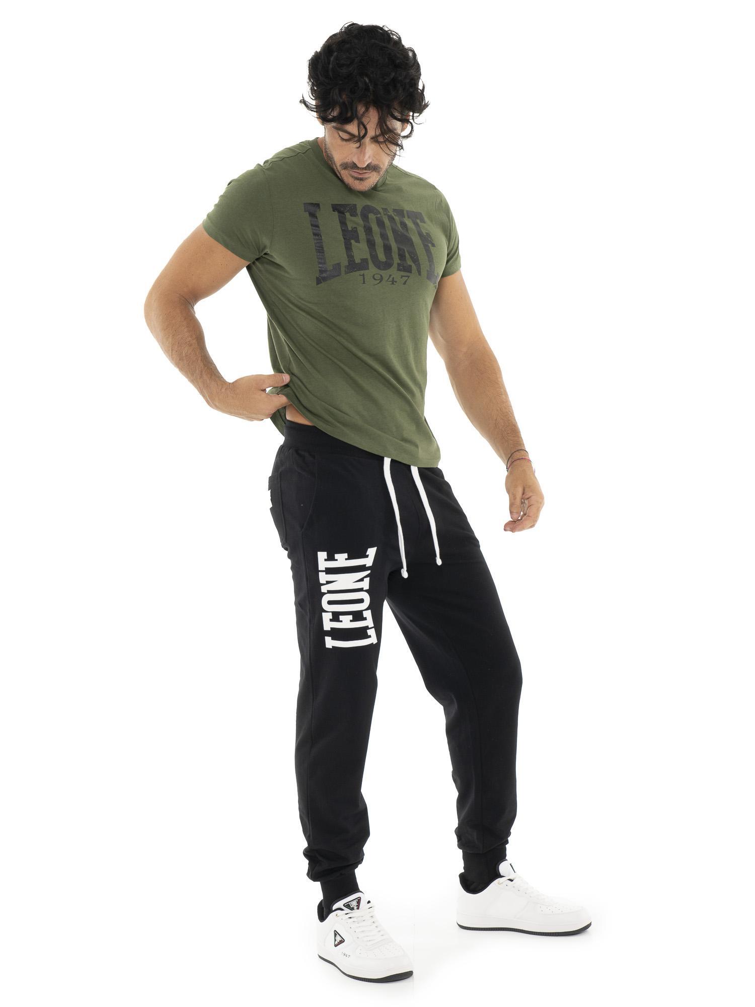Pantalon de sports d'hiver pour hommes avec revers et grand logo "Basic" 2/5