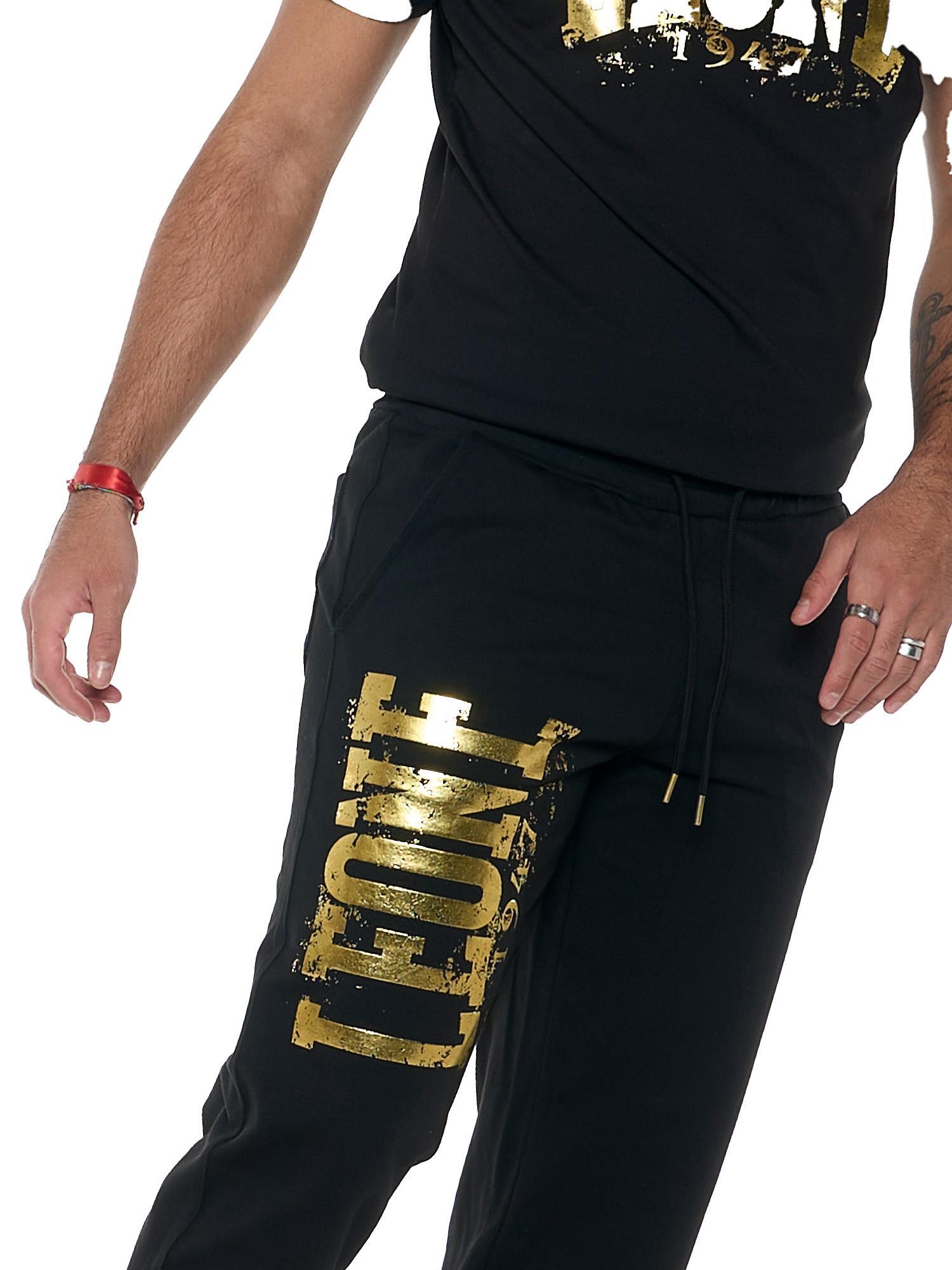 Pantalone sportivo invernale da uomo con logo grande da uomo "Authentic Gold" 5/6