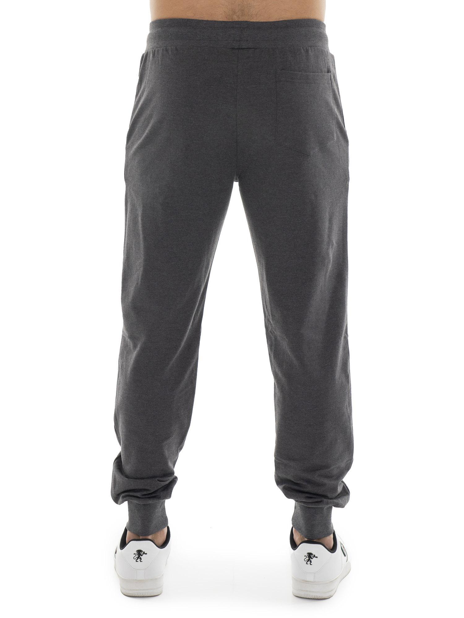 Pantalone sportivo invernale da uomo con polsino con logo piccolo "Basic" 4/5